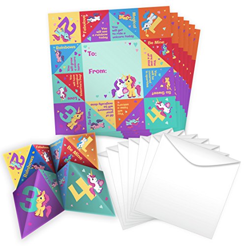 Kangaroo Cootie Catcher Valentine's Cards (28-Count): Toys & Games