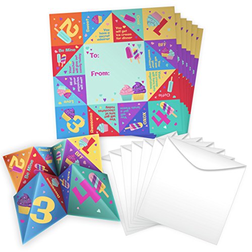 Kangaroo Cootie Catcher Valentine's Cards (28-Count): Toys & Games