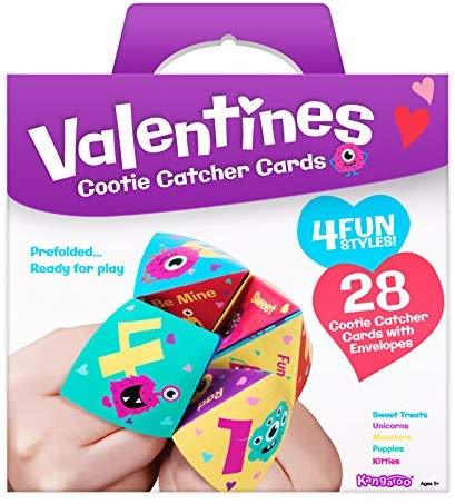 Kangaroo Cootie Catcher Valentine's Cards (28-Count): Toys & Games