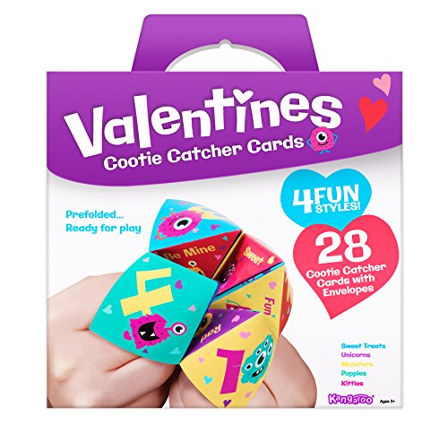Kangaroo Cootie Catcher Valentine's Cards (28-Count): Toys & Games